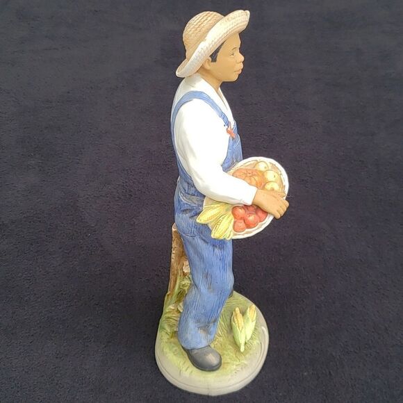 Vintage 10" Homco African American Farmer Porcelain Figurine #1472 - Picture 4 of 10